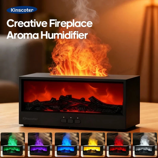 Flame Effect Aroma Diffuser Humidifier